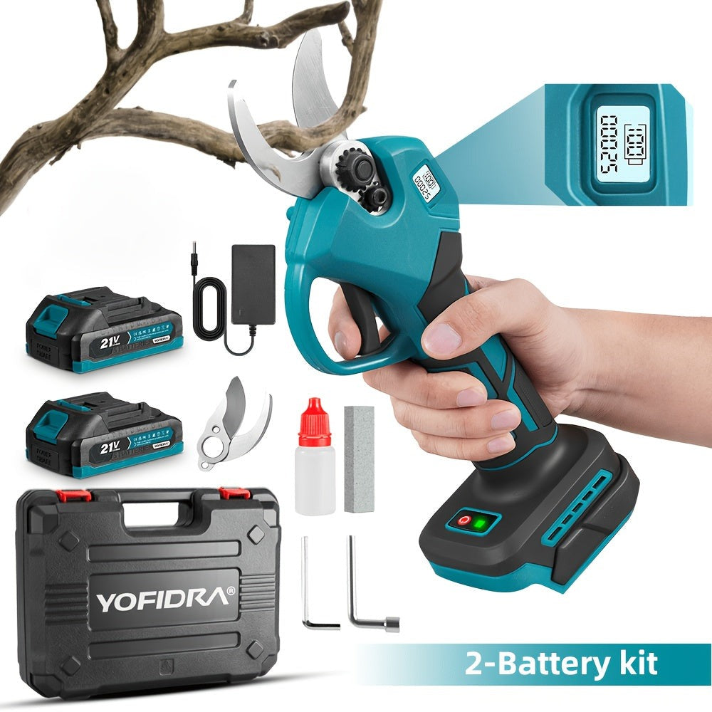 Tijeras de podar eléctricas inalámbricas con motor sin escobillas, máquina de podar eléctrica inalámbrica adecuada para podar, jardinería, árboles frutales y viñedos
