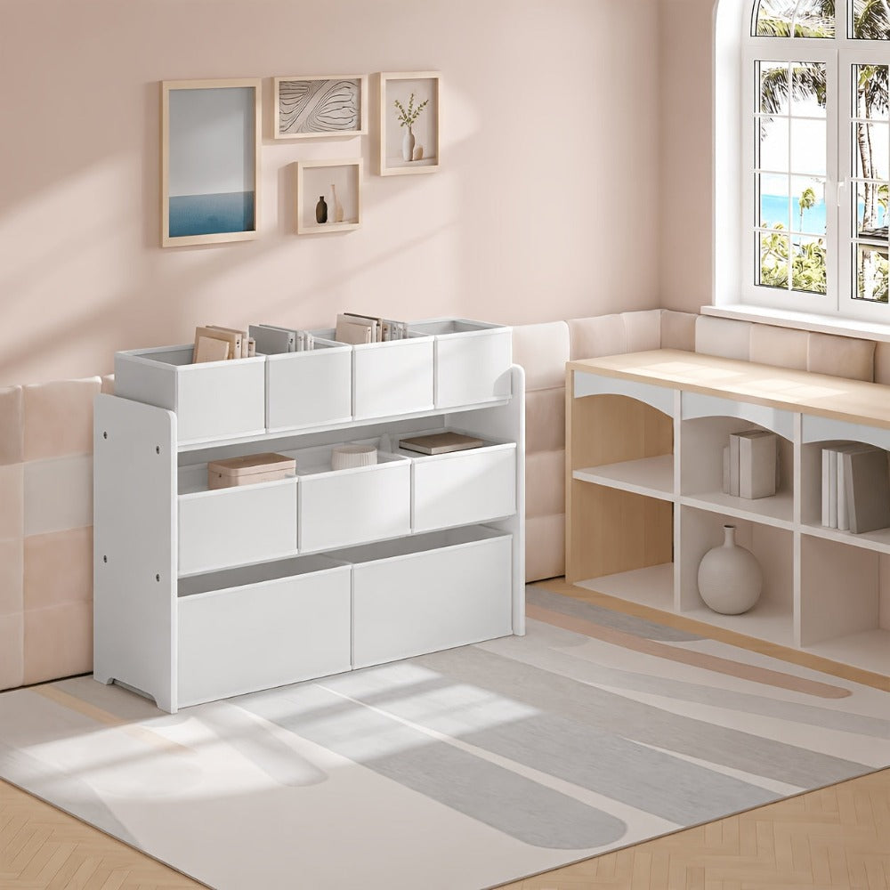 Gabinete de almacenamiento con cajones, 1 pieza, estante práctico, artículos de almacenamiento, se puede usar como estantería, estante de almacenamiento, estante de tres niveles con múltiples cajones, caja de almacenamiento de tela no tejida, para dormito