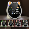 Reloj Despertador Lemnoi para Niños, Entrenador de Sueño para Niños y Niñas, Reloj Despertador Infantil con Pilas, Cuenta Regresiva, Función Snooze, 3 Niveles de Brillo