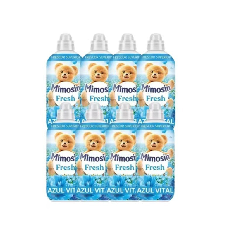 PACK de 8 - Mimosín suavizante concentrado extra fragancia Azul Vital fresh 8 botellas de 56 dosis- Mimosín suavizante concentrado hipoalergénico Suave y Delicado Caricias- Concentrado Sueño de Jazmin
