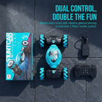 Coche de juguete RidzoRi nuevo con control remoto, detección de gestos, deformación, acrobacias, , control manual, todoterreno, escalada, tracción en las cuatro ruedas, regalo de cumpleaños, regalo de Navidad, regalo para alguien, coche de juguete con con