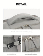Mochila de viaje para laptop de mujer aprobada por aerolíneas, 38.1cm, separación seca y húmeda, azul claro, correa ajustable, compartimento para zapatos