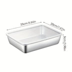 Juego de 6 recipientes de acero inoxidable para alimentos, apilables con tapas, aptos para microondas, con tapa abatible, cuadrados, adecuados para ensaladas, frutas, almacenamiento de alimentos, organizador de cocina, conservación de la frescura en el re