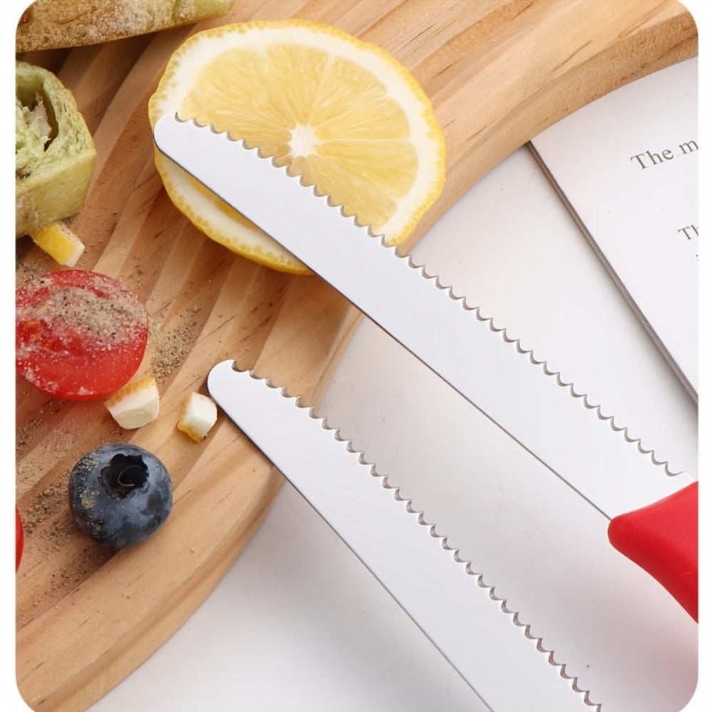 Día de la Asunción; Envío directo de la fábrica 12 piezas/juego Cuchillo de desayuno de colores mixtos, juego de cuchillos de bistec de acero inoxidable de alta gama, filo afilado, mango ergonómico, agarre cómodo, adecuado para 12 personas, adecuado para