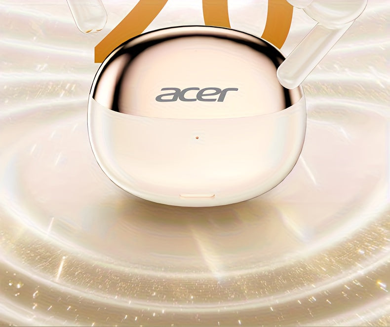 Auriculares Bluetooth | [Acer OHR546] Auriculares inalámbricos TWS: con cancelación de ruido para llamadas, deportes y correr, diseño