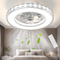 Ventilador de techo 43cm con Luz, Luz RGB+3CCT Ajustable, Vidrio