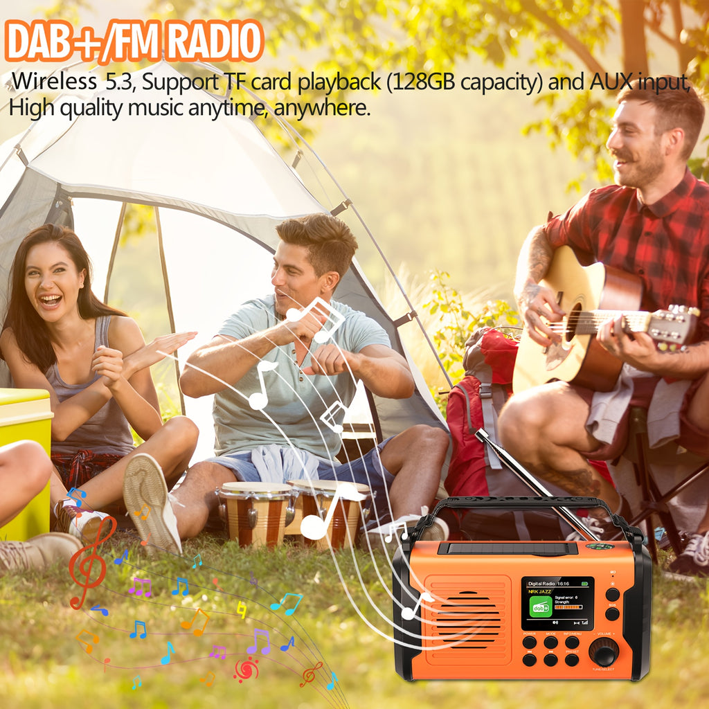 Radio de emergencia portátil | Camping supervivencia y cortes de energía