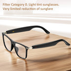 Gafas de audio inteligentes multifuncionales con tecnología de onda sonora incorporada, altavoz lineal, compatibles con llamadas inalámbricas, contestar llamadas, rechazar llamadas, escuchar música con gafas, control de fotos, batería grande de 85mAh*2, b