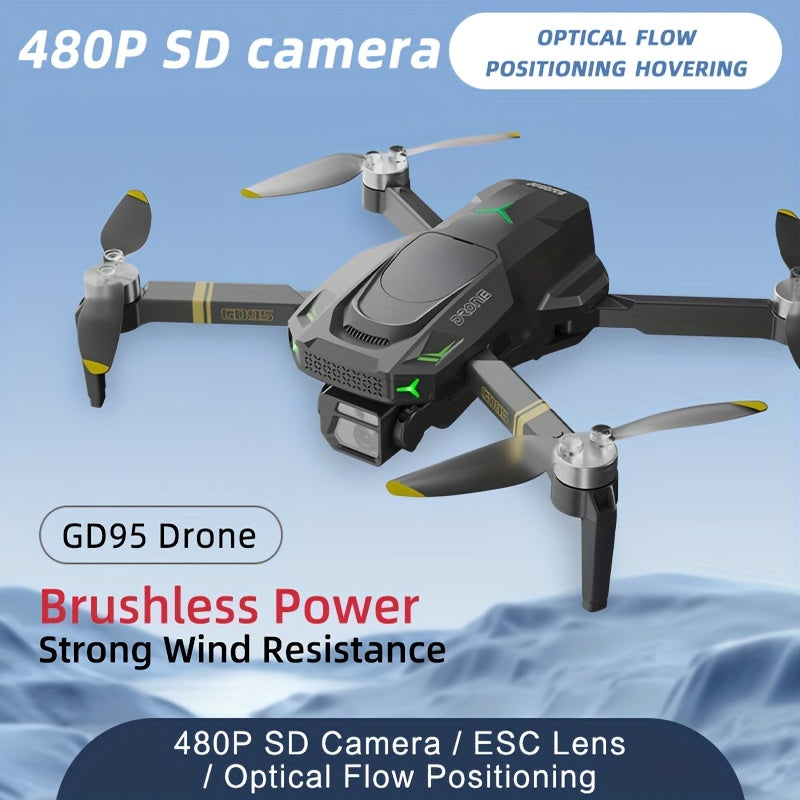 GD95 Doble Batería de Larga Duración, Doble Cámara 480P HD, Grabación, Volteretas de 360°, Mantenimiento Preciso de Altitud, Excelente Dron Aéreo - ¡Primera Opción para el Regalo de Navidad y Cumpleaños de Novio!