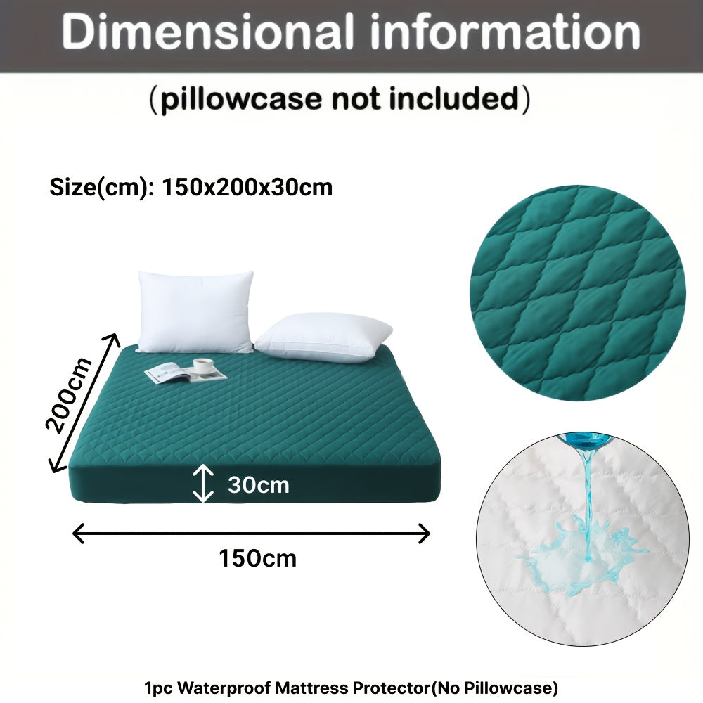 1pc Protector de Colchón Acolchado y Engrosado Impermeable - Funda de Colchón Ultra Suave y Cómoda, Adecuada para Dormitorios, Residencias, Decoración de Habitaciones, Habitaciones de Invitados y Hoteles (Excluyendo Fundas de Almohada)