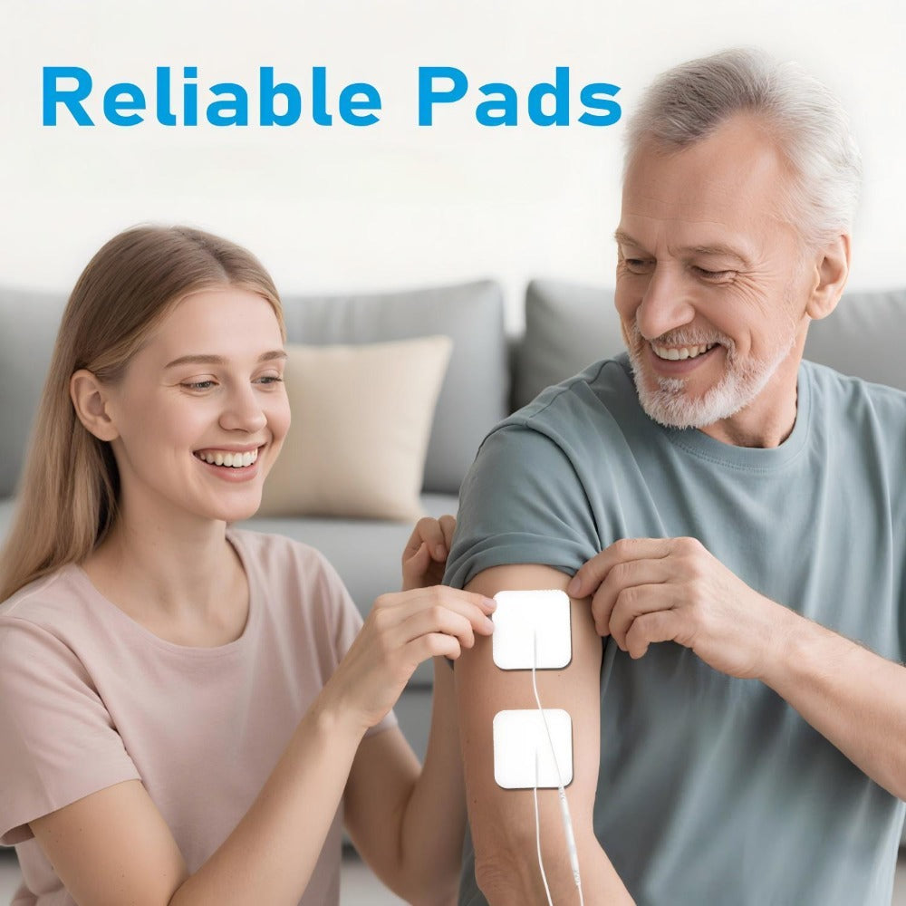 31 piezas de almohadillas de electrodos reutilizables para dispositivos TENS y EMS, almohadillas de gel de repuesto con conector de 2 mm, compatibles con la mayoría de los equipos de estimulación muscular, electrodos de TPE