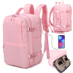Mochila de cabina expandible 40x25x20-25cm | compartimiento para zapatillas | Mochila casual compatible con portátil 14 pulgadas