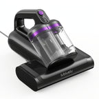 Aspiradora Lubluelu para ácaros del polvo de colchón, aspiradora de cama 3 en 1 con motor de 350W, succión de 24kPa, flujo de aire de 100AW, eliminación de ácaros con tecnología de ondas de sonido, cepillo giratorio, secado con aire caliente, depósito de