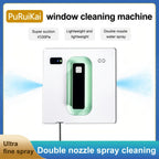 Puruikai 21 Robot Limpiacristales Inteligente Totalmente Automático, Limpiador de Ventanas Automático, Robot Limpiador de Vidrios, Limpiador de Ventanas Cuadradas de Doble Rociado, Regalo de Halloween y Navidad