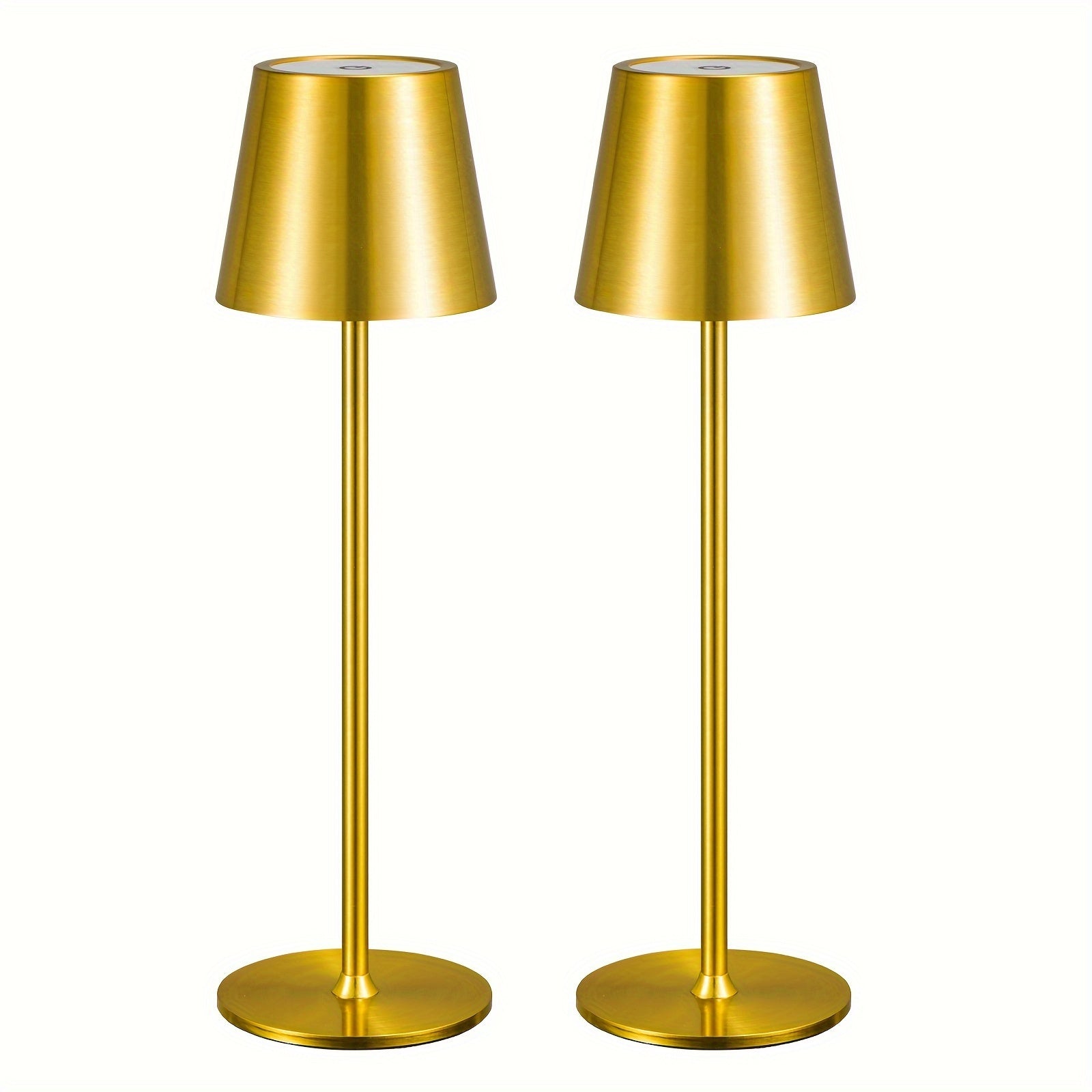 Lámpara de mesa para iluminación de dormitorio y escritorio | 2 L y Metal