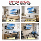 AOREX Soporte TV de Pared Pantallas de 32-60 Pulgadas, Articulado Inclinable y Giratorio, hasta 31.8 kg, MAX VESA 400x400mm