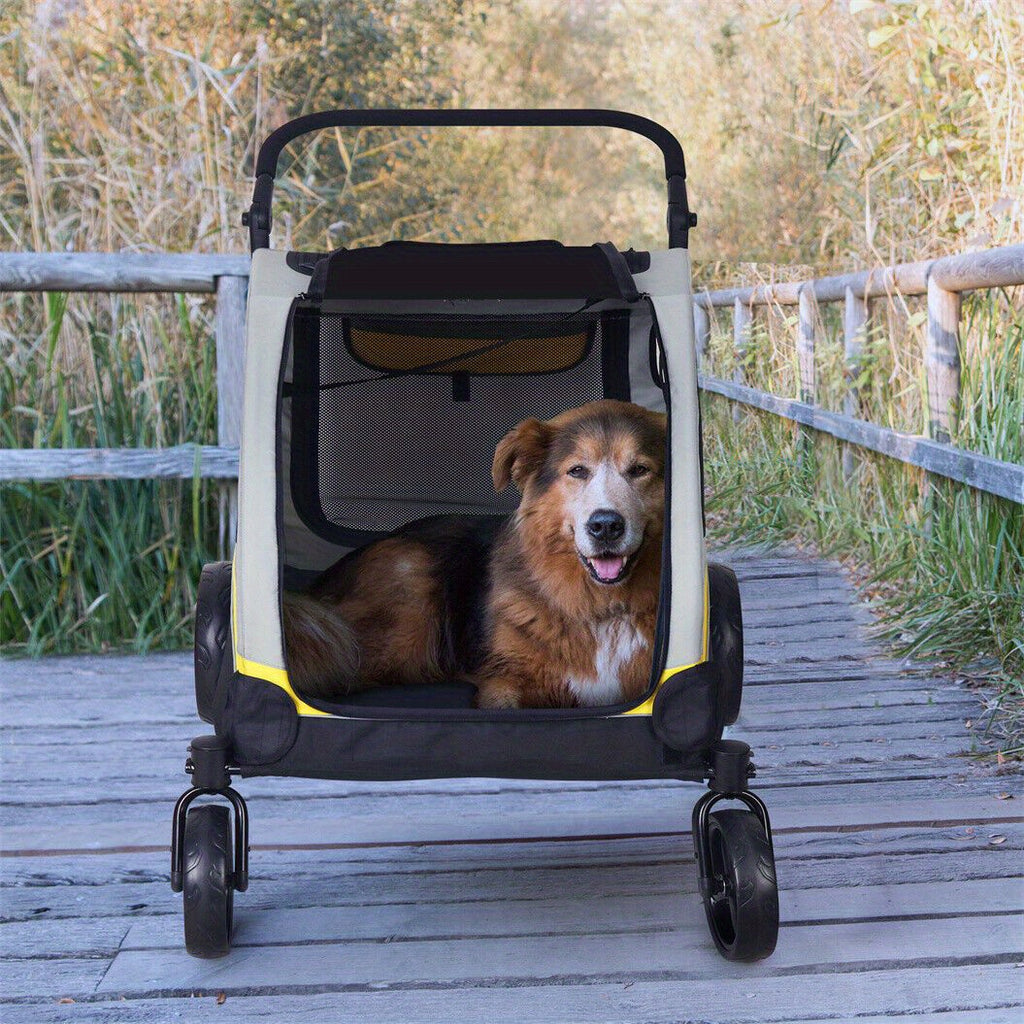 Cochecito plegable para perros para paseos y viajes con mascotas