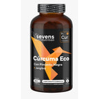 Pack 2x Cúrcuma ECO con Jengibre y Pimienta Negra – 1410 mg por dosis – 730 Cápsulas Veganas – Formato Ahorro XL – Sevens Nutrition