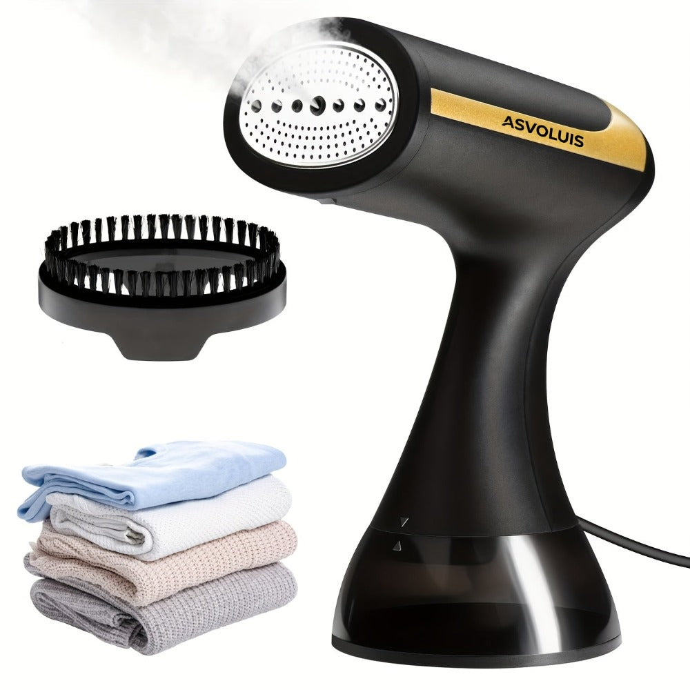 Plancha de vapor portátil, ideal para el hogar y viajes, con un potente motor de vapor para eliminar arrugas de la ropa, equipada con una placa, un tanque de agua grande de 300 ml y producción de vapor rápida en 20 segundos