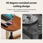 Mesa plegable para portátil de 1 pieza, mesa móvil y ajustable, mesa para portátil que ahorra espacio con almacenamiento, construcción duradera, adecuada para escritorios de oficina en casa, mesas de centro y sofás junto a la cama