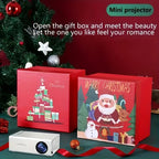 Mini Proyector HD Compacto para Cine en Casa y Camping, Compatible con 1080P, Alimentado por USB, Diseño Portátil con Pantalla LCD, Perfecto para Uso en Interiores y Exteriores