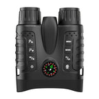 Binoculares de Visión Nocturna Infrarroja 4K con Gafas Protectoras, Zoom 8x, Capacidad de Grabación de Fotos y Videos, Batería Recargable de Larga Duración, Pantalla Grande de 8.13 cm, Incluye Correa de Transporte, Portátil para Excursiones, Versátil para