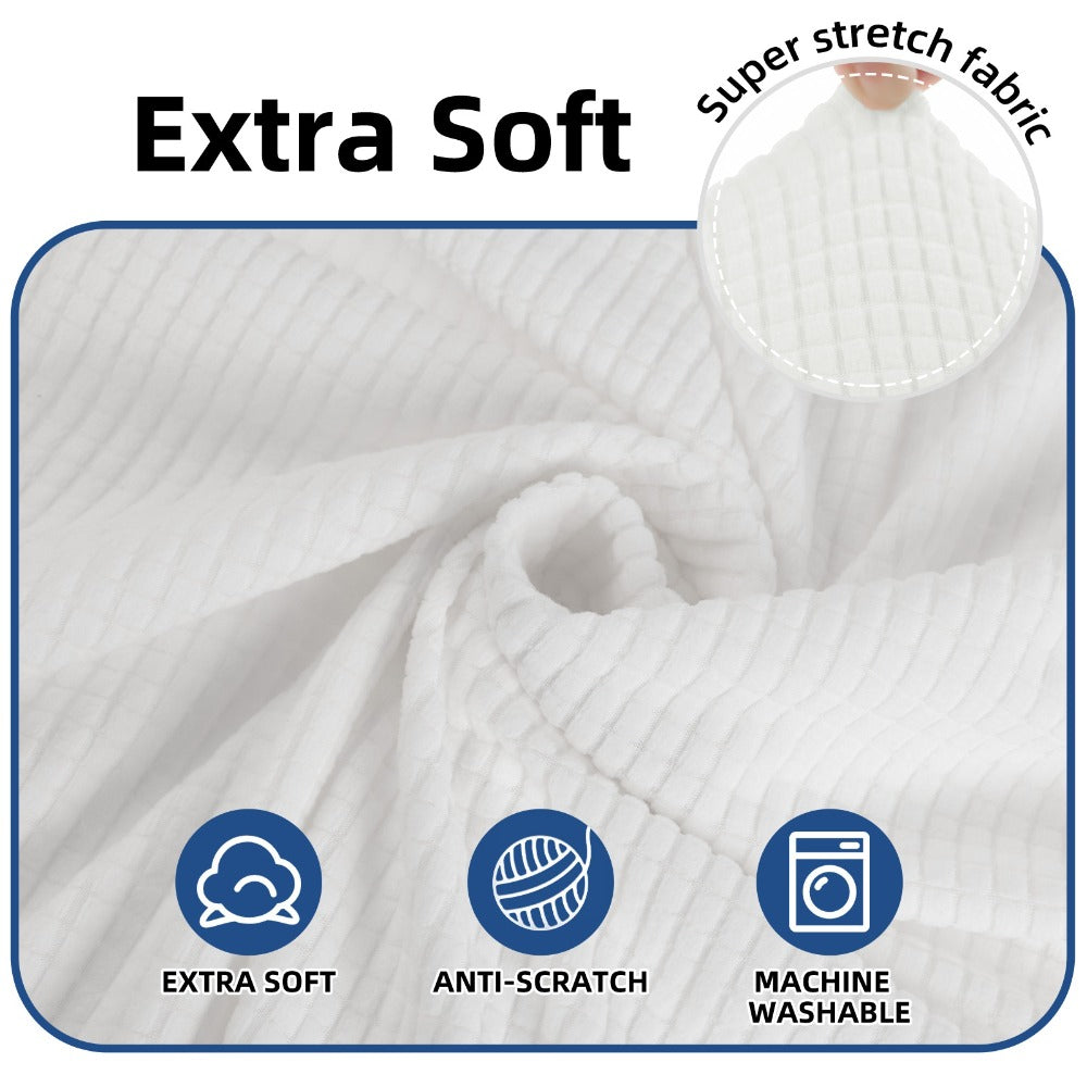 1 Funda Elástica para Sofá – Suave, Duradera, Antideslizante, Apta para Sofás de 1 a 4 Plazas, Lavable a Máquina, Resistente a Arañazos, Decoración Moderna para Sala de Estar, Dormitorio y Oficina