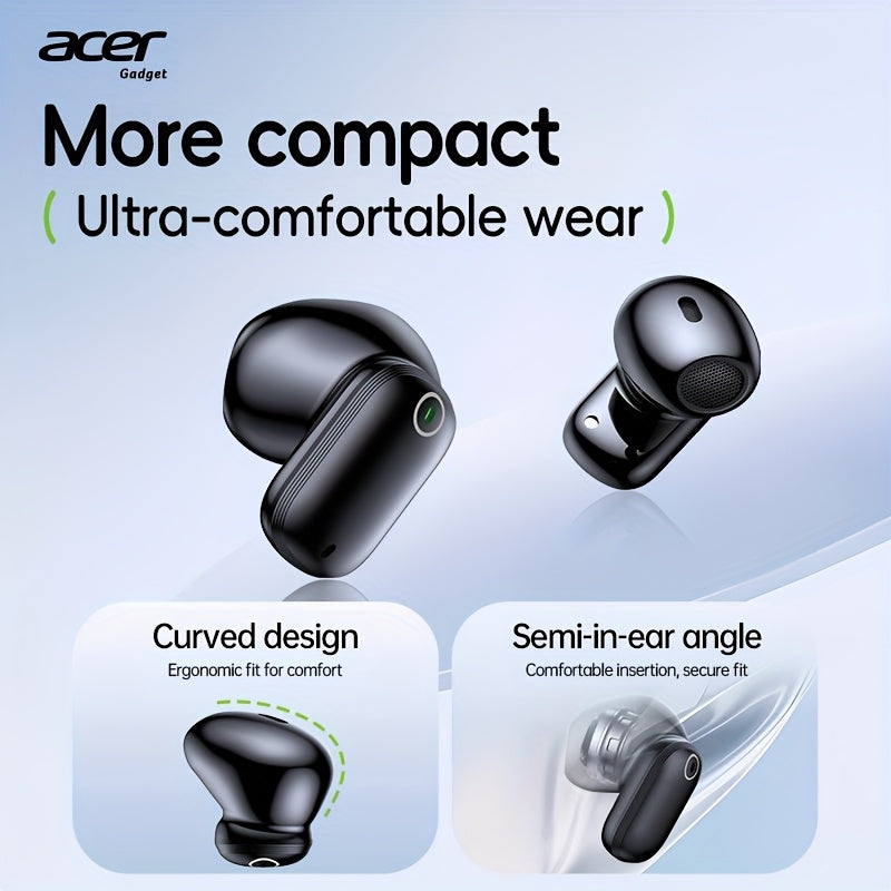 Auriculares Bluetooth | Los auriculares inalámbricos Acer OHR501 presentan un diseño semi-intrauditivo con cancelación de ruido, lo que