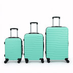 Juego de 3 Maletas Tamaños 18" (51X33X20cm), 22" (61x41x25cm), 26" (71x46x31cm) Medidas con ruedas incluidas, con Cerradura Numérica Maleta Cabina Trolley con Carcasa ABS Ligera, Asa Telescópica de Aluminio y 4 Ruedas Giratorias 360°