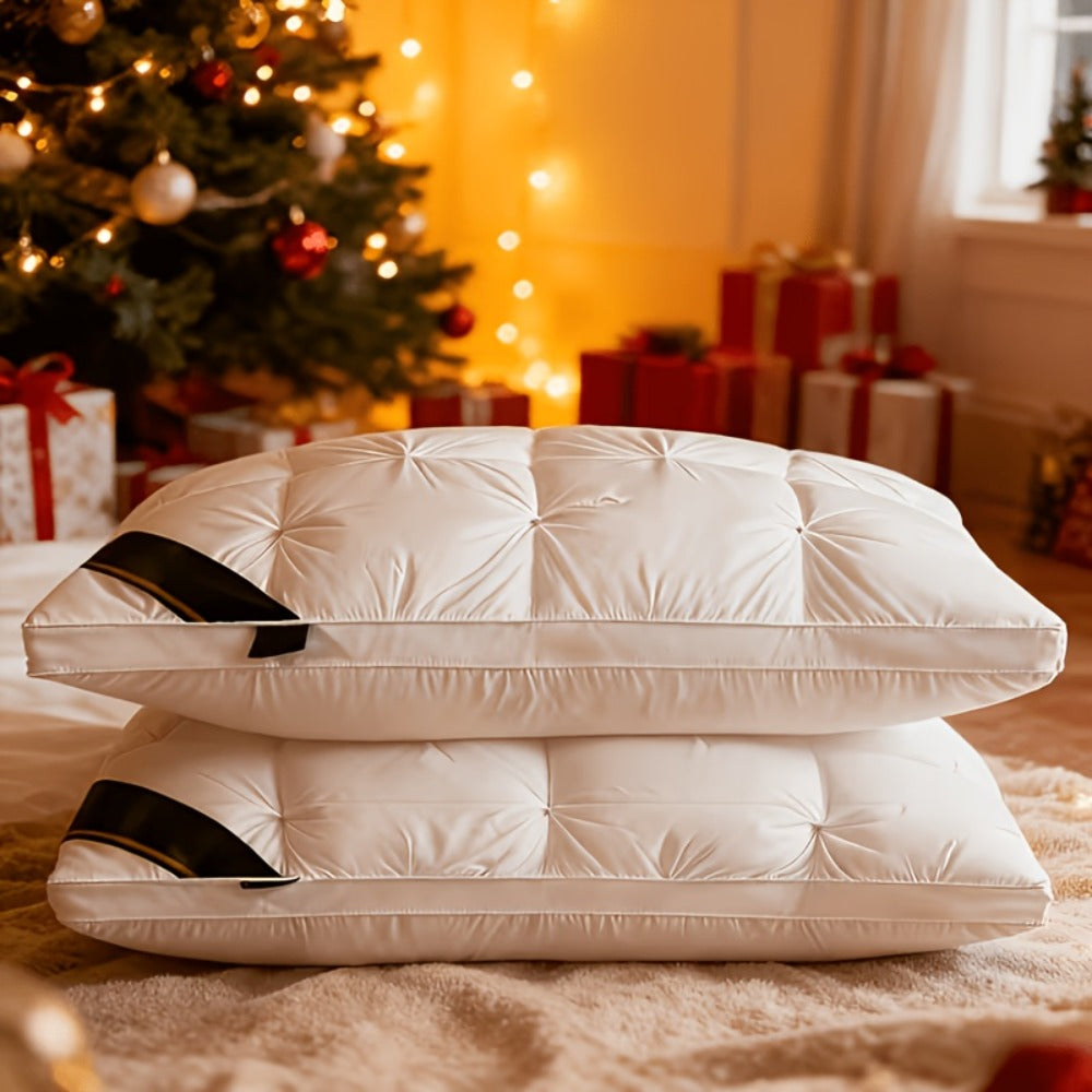 Almohadas de Lujo 74*48 Calidad de Hotel, Soporte Cervical para Sueño Profundo, Núcleo de Almohada Alto para Todas las Estaciones, Diseño Moderno de Almohada | Textura Suave en la Parte Superior, Almohada para Dormir, Almohada Cervical, Lavable a Máquina,