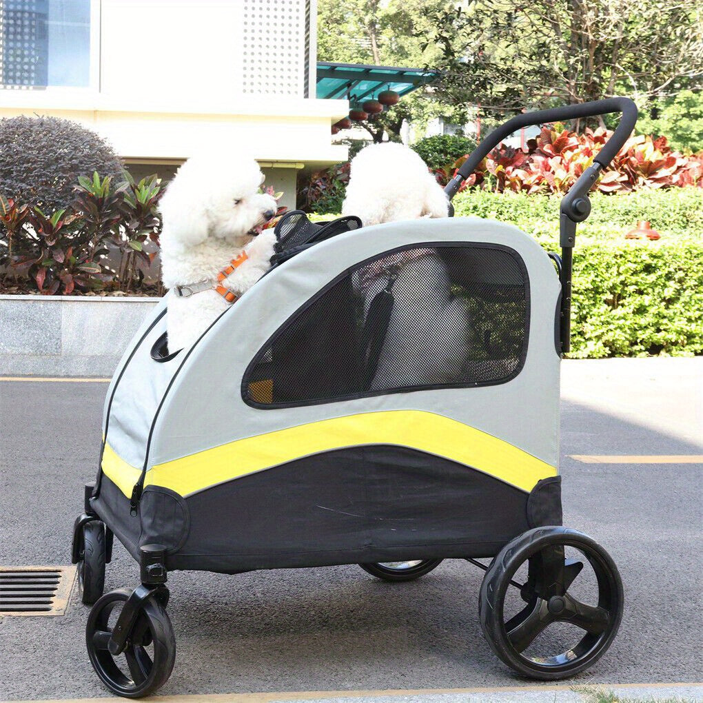 Cochecito plegable para perros para paseos y viajes con mascotas