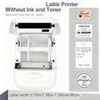 Impresora Térmica Portátil Mini Inalámbrica con Múltiples Plantillas, 1 Rollo de Papel Incluido, Conexión Inalámbrica a Smartphones y Computadoras, para Uso en Hogar y Oficina, Recargable por USB