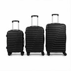 Juego de 3 Maletas Tamaños 18" (51X33X20cm), 22" (61x41x25cm), 26" (71x46x31cm) Medidas con ruedas incluidas, con Cerradura Numérica Maleta Cabina Trolley con Carcasa ABS Ligera, Asa Telescópica de Aluminio y 4 Ruedas Giratorias 360°