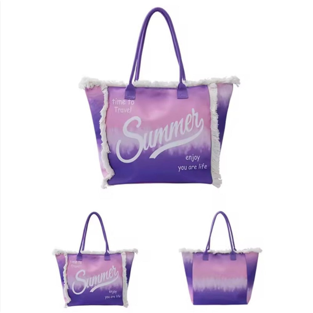 MEJORADA Bolso de Playa o piscina Grande - Diseño Verano, Ligera y Espaciosa (55x35x20 cm), TOTE BAG, Disponible en 6 Colores, Ideal para Viajes y Vacaciones
