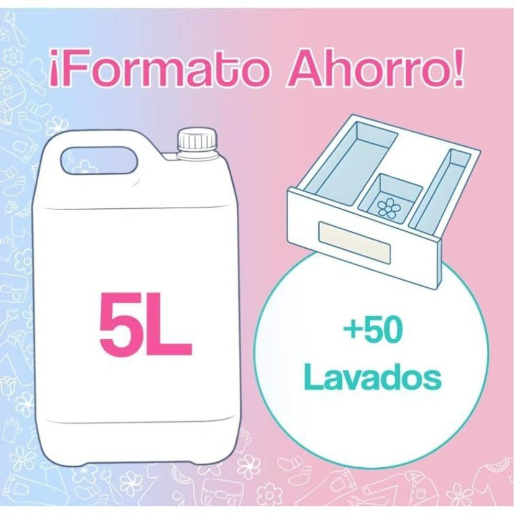 Pack Suavizante Concentrado Colonia 5L + Detergente Concentrado 5L + | Limpieza Profunda | Fragancia Duradera | Protege Color de la Ropa | Suavidad y Frescor Duradero