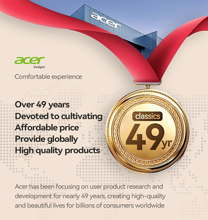 Auriculares Bluetooth | ["Acer Oficial Original"] Auriculares Inalámbricos TWS Bajos Profundos Estéreo + Reducción de Ruido en Llamadas, Batería
