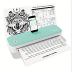 Impresora Térmica Portátil PeriPage para Viajes, Inalámbrica, Compatible con Papel Térmico de 8.5x11 (Carta US y A4), Papel para Tatuajes, Compatible con Teléfonos Android, IOS y Laptops