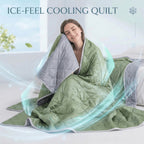 Colcha de Verano New Cool-Sense | Suave, con Relieve Ultrasónico, No se Decolora, Para Todas las Estaciones, Lavable a Máquina, Ideal para Dormitorio, Sala de Estar, Habitación de Invitados