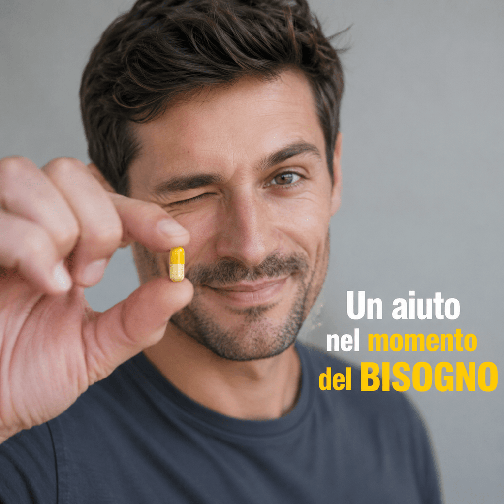 Integrador para hombre con Maca Amarilla, Arginina, Citrulina y Cúrcuma - Envío Rápido desde Almacén Local - 30 Cápsulas Hechas en Italia