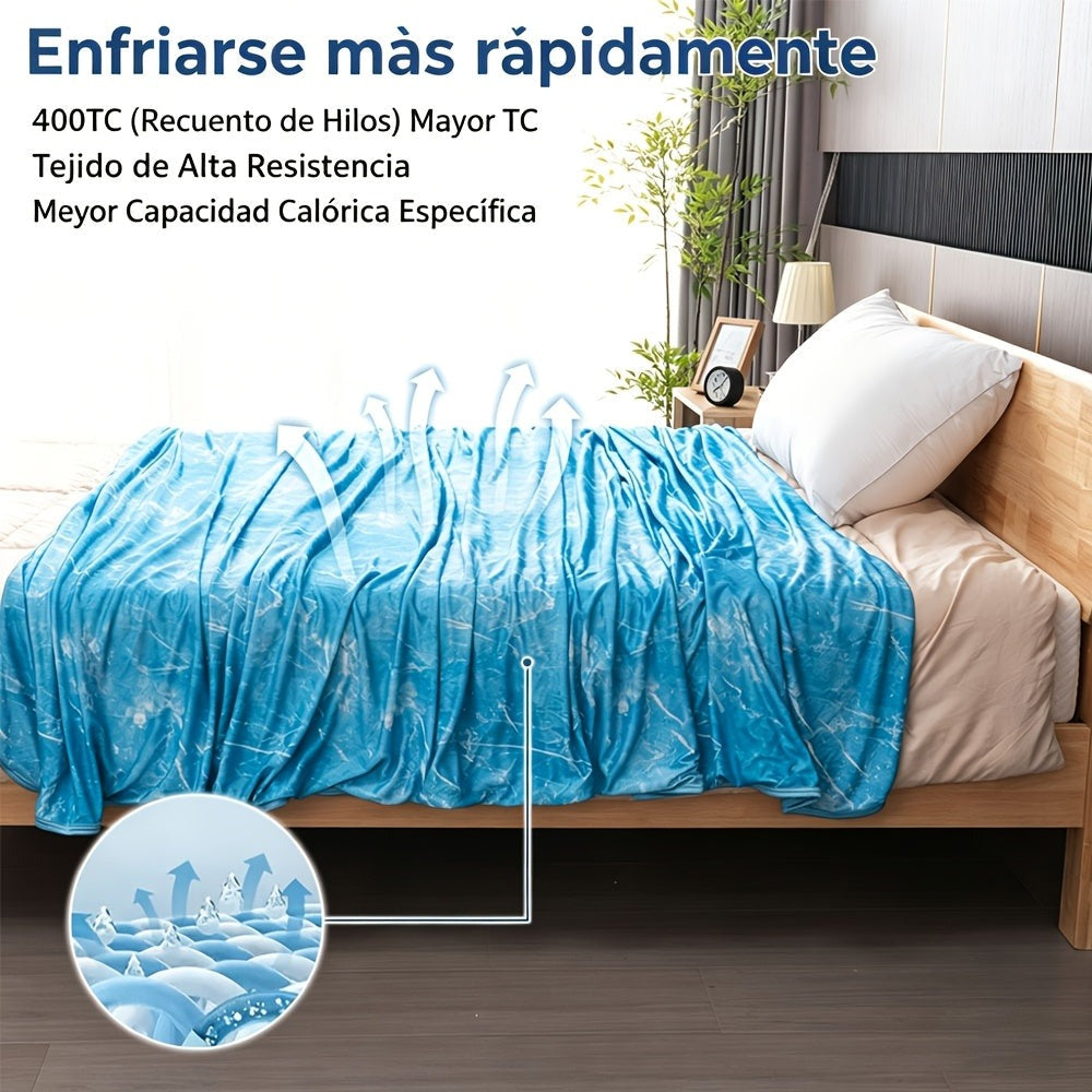 Mantas Refrescantes para Personas Calientes - Manta de Verano Delgada, Ligera, Transpirable, Suave, de Doble Cara, Mejorada para Cama, Sofá, Sillón, Mantiene Fresco para Sudores Nocturnos