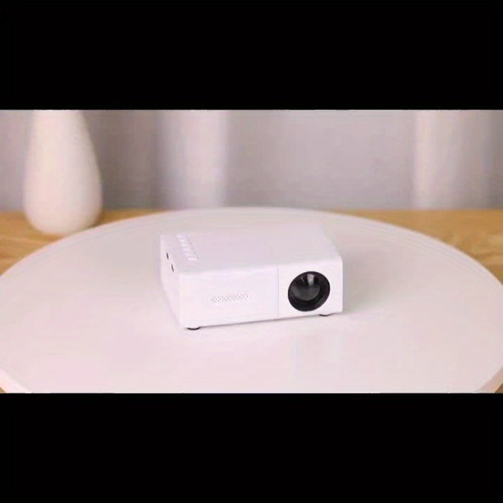Mini Proyector HD Compacto para Cine en Casa y Camping, Compatible con 1080P, Alimentado por USB, Diseño Portátil con Pantalla LCD, Perfecto para Uso en Interiores y Exteriores