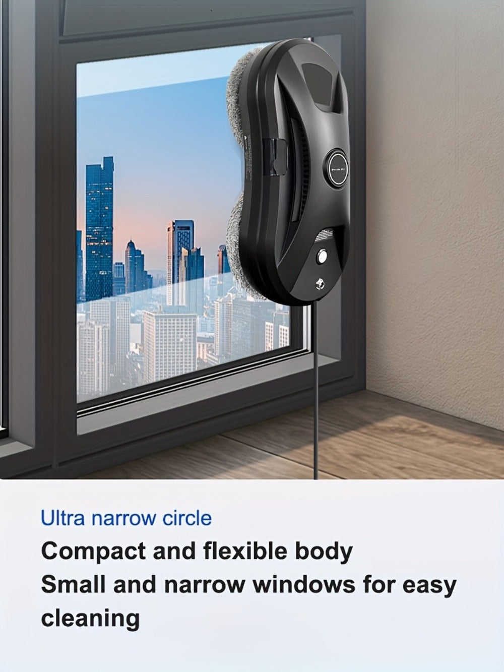 PuRuiKai 11 Almacén Local Robot Limpiador de Ventanas Inteligente, Robot Automático de Limpieza de Vidrios con Control Remoto y Rociado de Agua, Ideal para Hogar, Oficina, Edificios Altos, Regalo de Halloween y Navidad