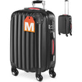MONZANA® Maleta Rígida Baseline M Color Negro Equipaje de Viaje 34L peso 2,25Kg con ruedas 360° trolley 2 asas valija