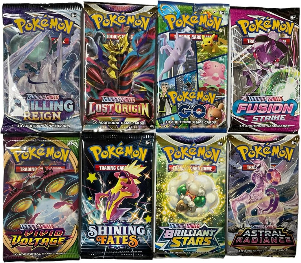 3x Pokémon Misterio Booster – Paquetes Booster Originales en Inglés Aleatorios – Sin Abrir y Oficiales