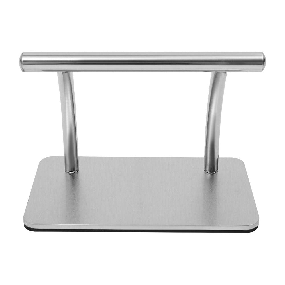 Reposapiés de acero inoxidable para peluquería, Taburete de barbero de altura ajustable, Equipo de salón antideslizante para peluquería, Pedicura, Spa, Terapia de masaje