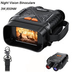 Binoculares de Visión Nocturna - Cámara con Zoom Digital 10X, Alcance de 800m, USB/Recargable, Pantalla Grande de 2.8", Binoculares HD Profesionales de Viaje de Aventura, Binoculares Portátiles Ligeros de Mano para Adultos - Ideales para Caza, Camping y V