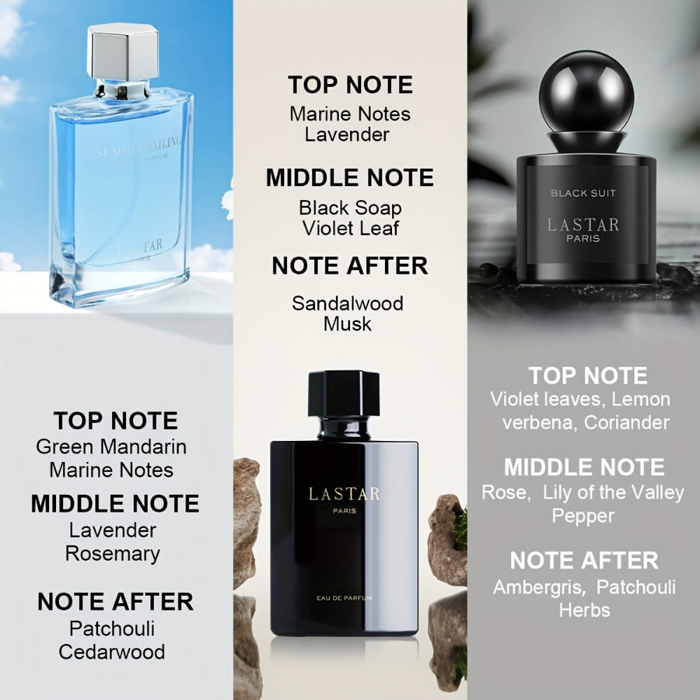 ["Set de Perfume de Una Semana"] Eau de Toilette para Hombre con Feromonas, Ceder y Pachulí Amaderado y Almizcle de Toronja Oceánico, Fragancia de Larga Duración, Eau de Cologne Encantadora para Hombre, Ambiente Romántico para Citas, Regalo Perfecto para