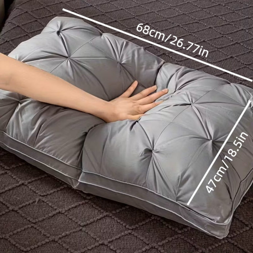 Almohadas 900 g de masaje de algodón para el cuello, ideales para un sueño suave, almohada ergonómica ajustable con soporte contorneado, núcleo de almohada de alta calidad, funda de almohada desmontable