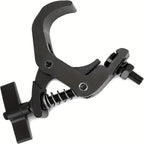 8 ganchos ajustables de aleación de aluminio para luces de escenario, ganchos de color negro para luces par, ganchos para luces de haz, gancho para faros delanteros para luces de escenario al aire libre, se adaptan a trusses o tuberías de diámetro de 1.57