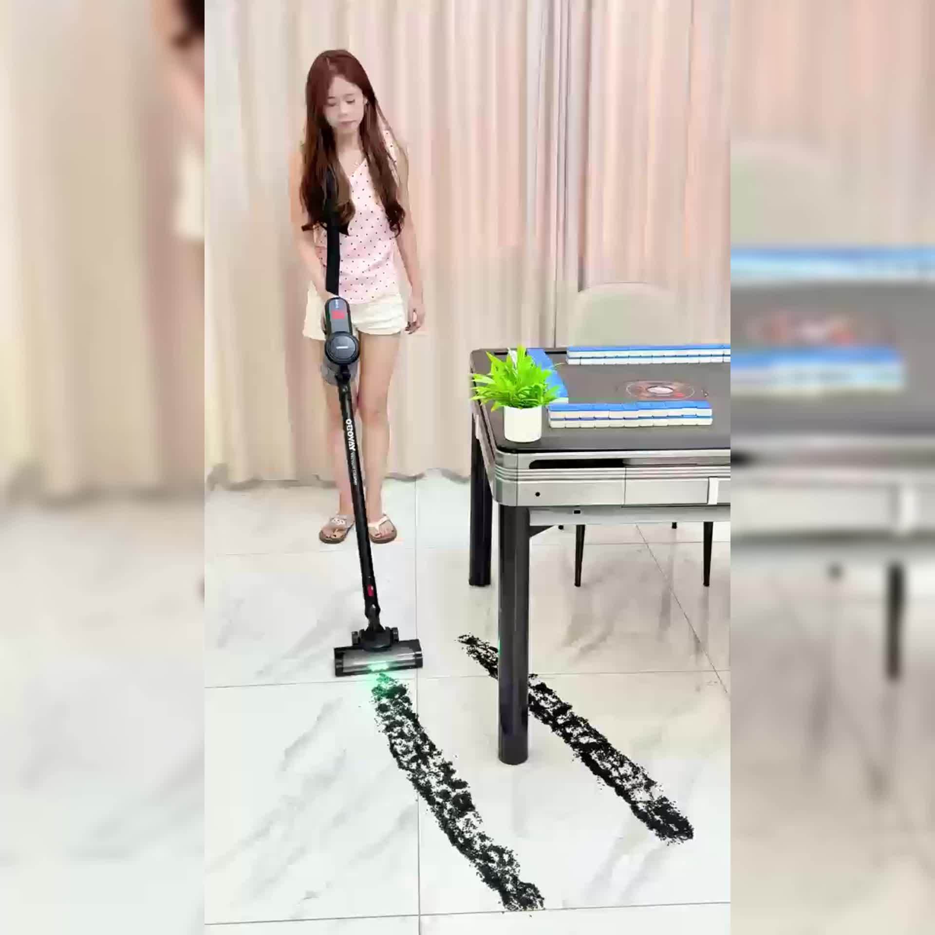 Aspiradora Inalámbrica 30Kpa de Succión, Potente y Ligera, 40 Minutos Recargable, Desempolvado con un Clic, 220-240V, Diseño Vertical para Alfombra, Piso, Pelo de Mascotas, Limpieza de Pisos, Aspiradora Moderna, Construcción Duradera, Limpiador de Alta Ca
